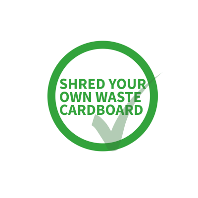 Shred you own waste cardboard
